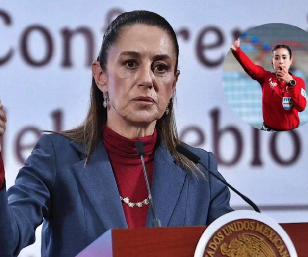 Sheinbaum apoya a &aacute;rbitra Katia Itzel Garc&iacute;a