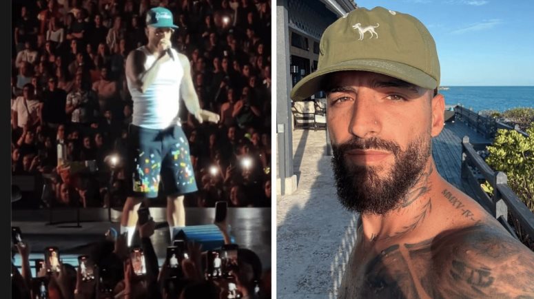 Maluma regaña a madre por llevar bebé a concierto sin protección auditiva Maluma regaña a madre por llevar bebé a concierto sin protección auditiva
