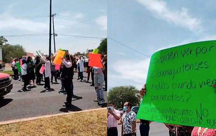 Marcha Nacional Queremos Medicina en Le&oacute;n, Guanajuato