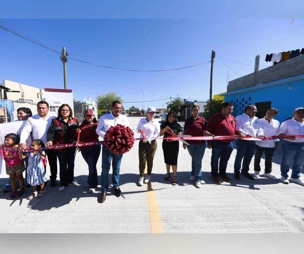 Entregan tres nuevas calles en N. Laredo Entregan tres nuevas calles en N. Laredo