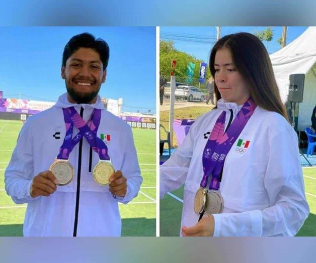 Dan arqueros Castillo y M&eacute;ndez oro en Panamericanos Junior