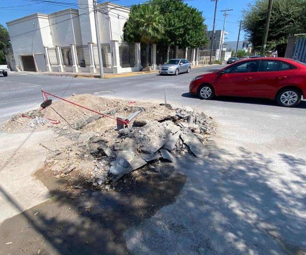 Dejan trabajos inconclusos en la colonia Anzaldúas Dejan trabajos inconclusos en la colonia Anzaldúas