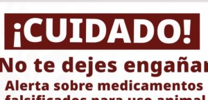 Senasica alerta sobre venta irregular de medicina falsificada de uso animal