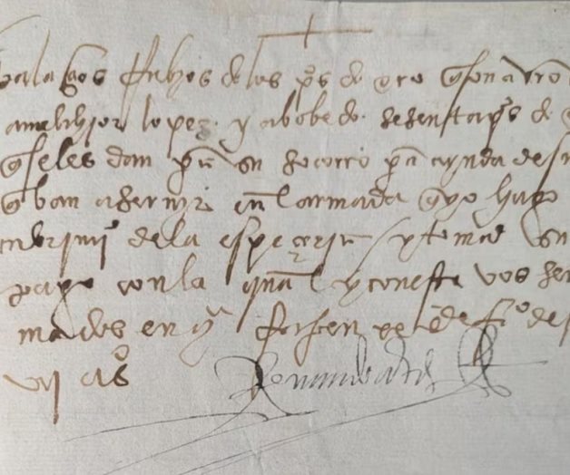 EU regresa a M&eacute;xico manuscrito firmado por Hern&aacute;n Cort&eacute;s