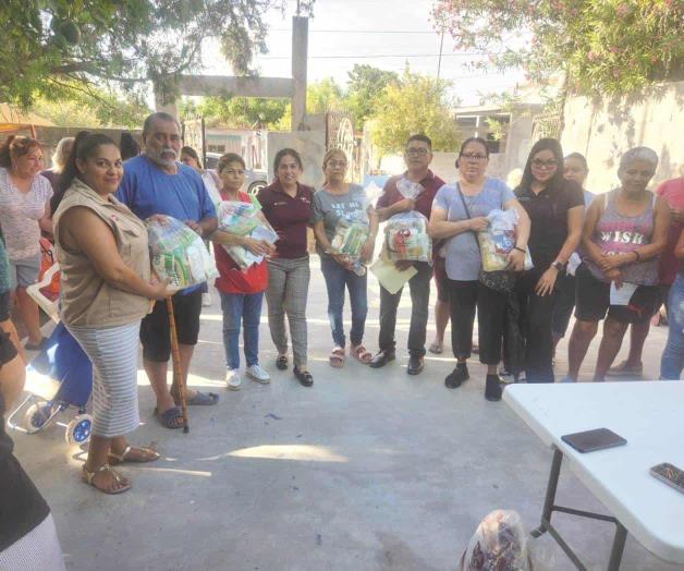 Avanza la entrega de despensas en colonias