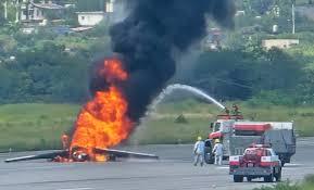 Accidente de Aeronave en Cuernavaca Deja Heridos con Quemaduras