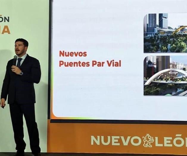 Gobernador Samuel Garc&iacute;a revela planes de nuevos puentes sobre el R&iacute;o Santa Catarina