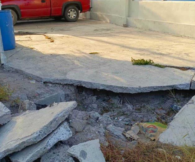 Reportan socav&oacute;n