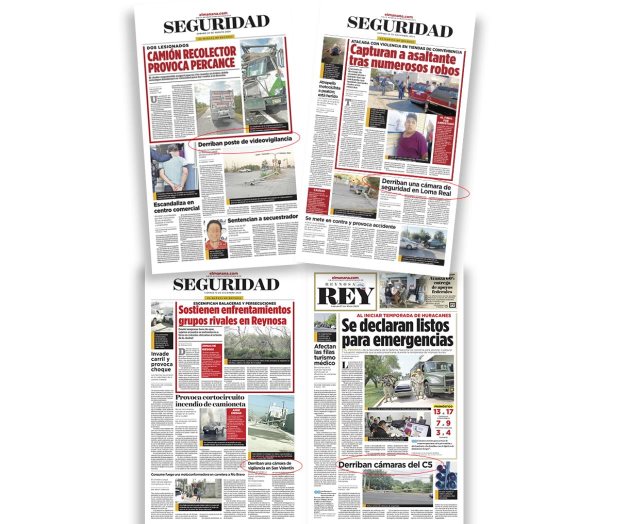 Inician ´cacería´ por derribo de cámaras Inician ´cacería´ por derribo de cámaras