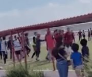 Equipo calor escenificó un zafarrancho contra adolescentes