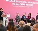 Delfina Gómez inaugura extensión de la Plaza Galerías Metepec