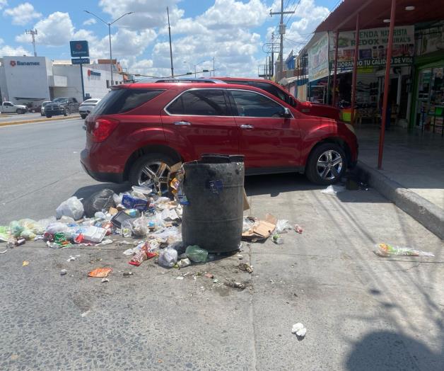 Basura acumulada en el centro de Río Bravo genera malestar entre vecinos Basura acumulada en el centro de Río Bravo genera malestar entre vecinos
