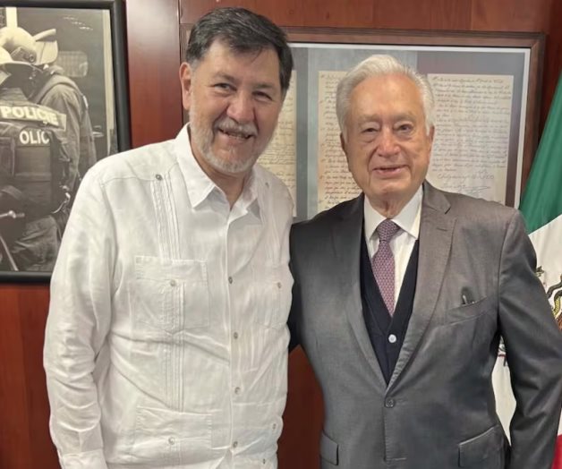 Manuel Bartlett visita a Noroña en el Senado Manuel Bartlett visita a Noroña en el Senado
