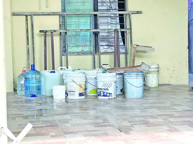 Otra vez sin agua el sector poniente Otra vez sin agua el sector poniente