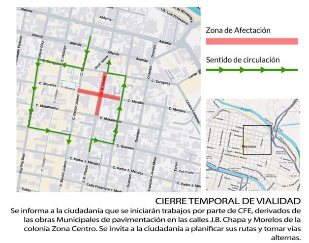 Zona centro de Reynosa se quedar&aacute; sin luz este jueves