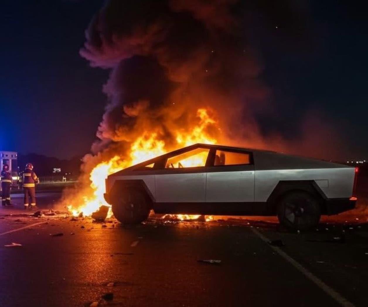 Demandan a Tesla por  incendio de Cybertruck