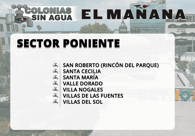 Corte de agua este viernes en Reynosa por trabajos en línea de conducción Corte de agua este viernes en Reynosa por trabajos en línea de conducción