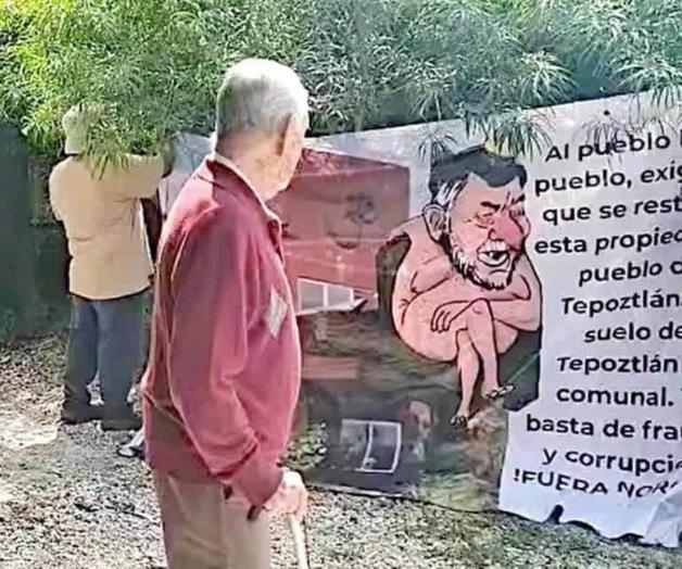 Protesta en Tepoztlán por la propiedad de Noroña desata controversia Protesta en Tepoztlán por la propiedad de Noroña desata controversia