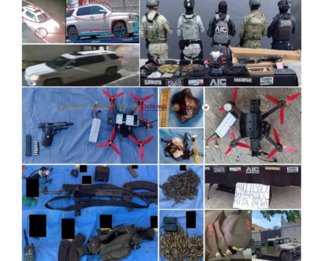 Dron modificado y material explosivo hallados en operativo en Jiutepec Dron modificado y material explosivo hallados en operativo en Jiutepec