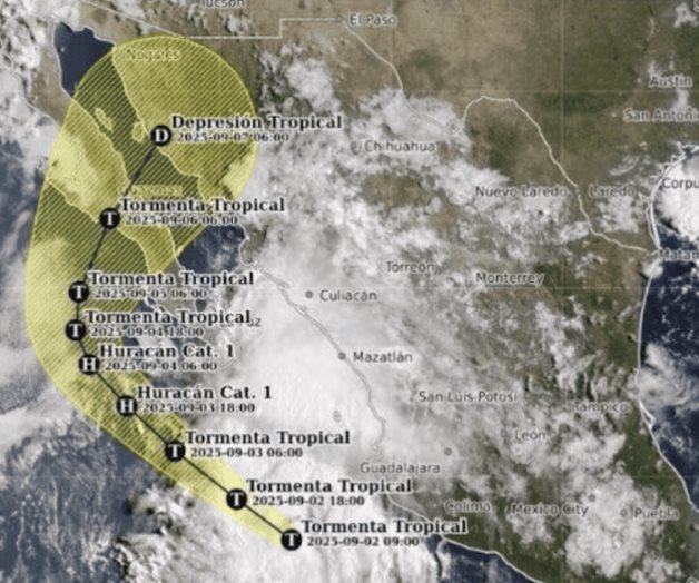 Lluvias torrenciales pronosticadas en noroeste de México por Lorena Lluvias torrenciales pronosticadas en noroeste de México por Lorena