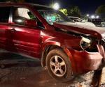 Persecución termina  en fuerte accidente