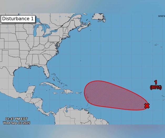 Reportan posible formación de ciclón en el Atlántico Reportan posible formación de ciclón en el Atlántico