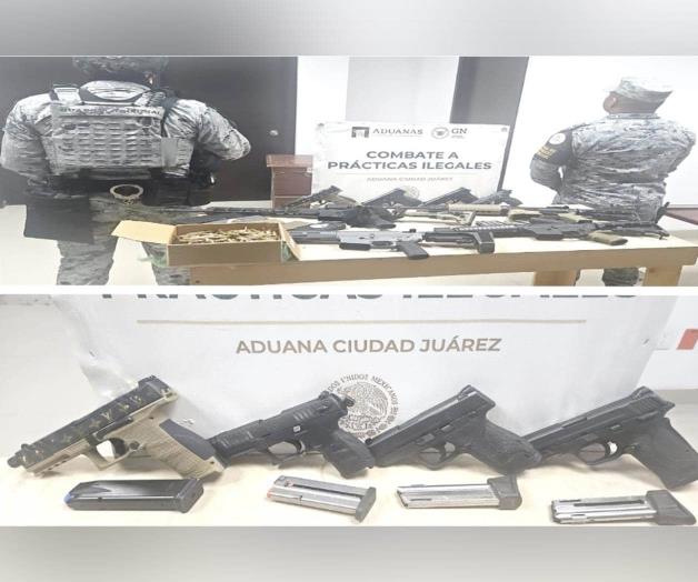 Aseguran más de 5 mil cartuchos en frontera con EU Aseguran más de 5 mil cartuchos en frontera con EU