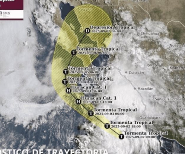EU alerta a sus ciudadanos en México por huracán Lorena EU alerta a sus ciudadanos en México por huracán Lorena