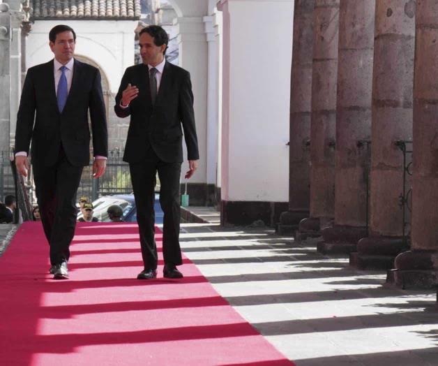 Rubio dice que EEUU designar&aacute; a dos pandillas ecuatorianas como grupos terroristas extranjeros