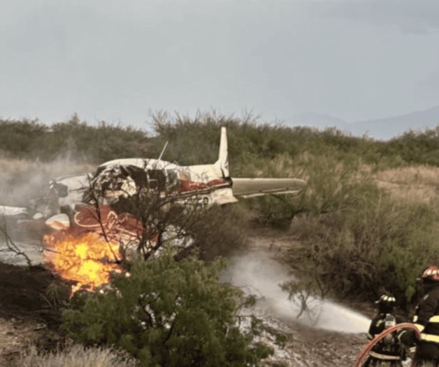 Desplome de avioneta en Santa Teresa deja herido Desplome de avioneta en Santa Teresa deja herido