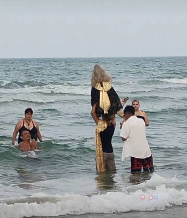 Realizan ritual ¿"satánico"? en Playa Miramar Realizan ritual ¿"satánico"? en Playa Miramar