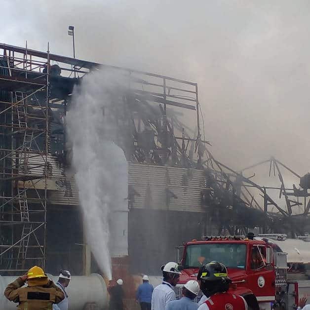 Incendio en termoeléctrica Incendio en termoeléctrica