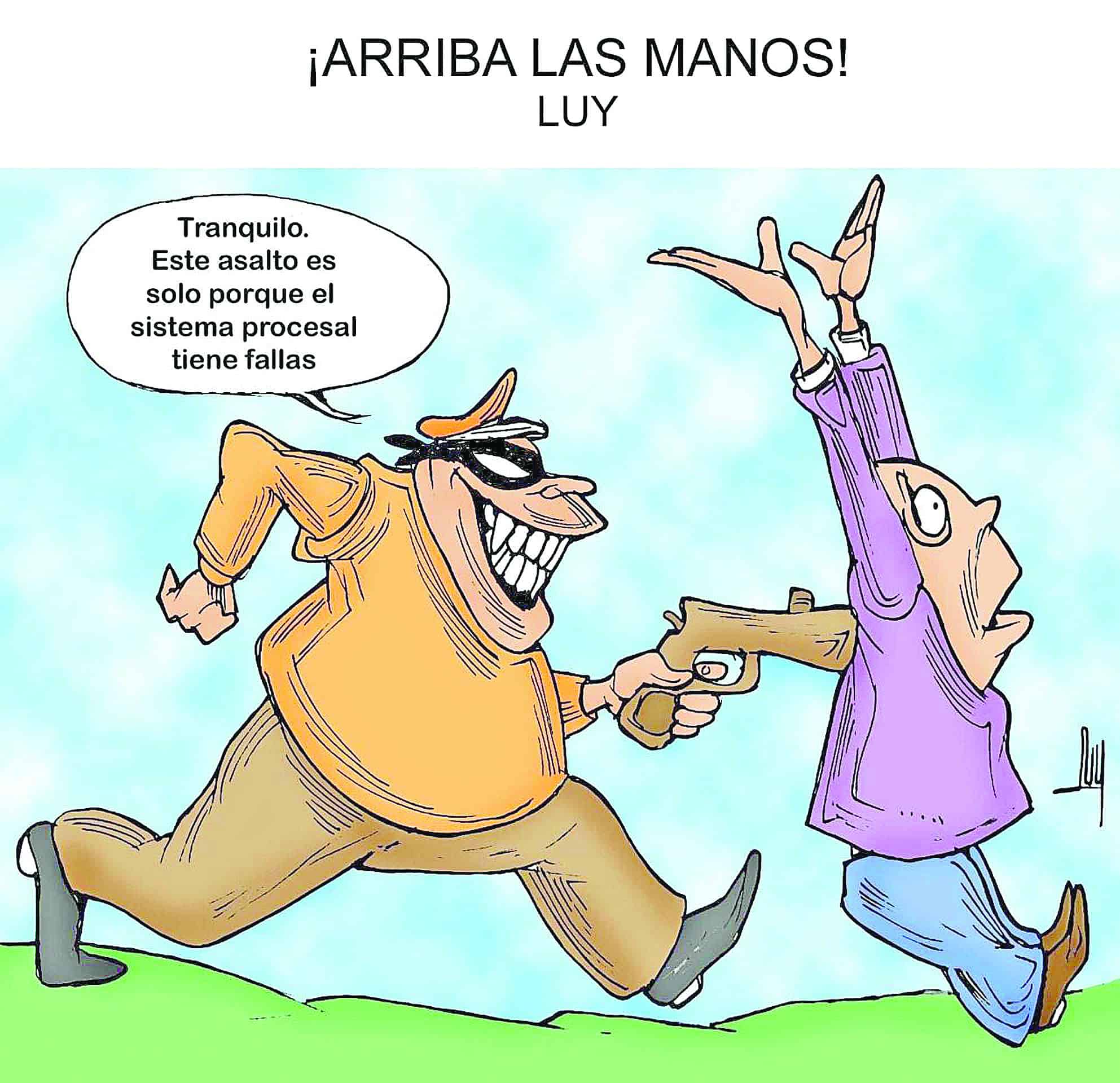 ¡Arriba las manos! ¡Arriba las manos!