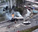 Heridos por explosión de pipa son trasladados a varios hospitales