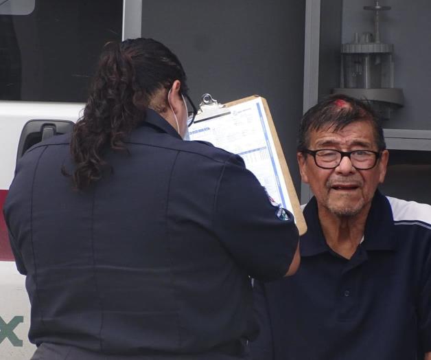 Sufre contusión craneal abuelito en percance Sufre contusión craneal abuelito en percance