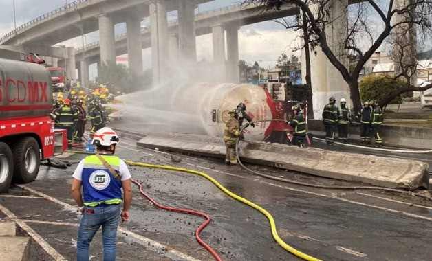 Zona afectada por la explosión