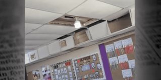 Escuela se está derrumbando