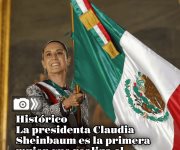 La presidenta Claudia Sheinbaum realiza el tradicional Grito de Independencia