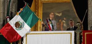 Sheinbaum da su primer Grito de Independencia resaltando a las mujeres en la historia de México