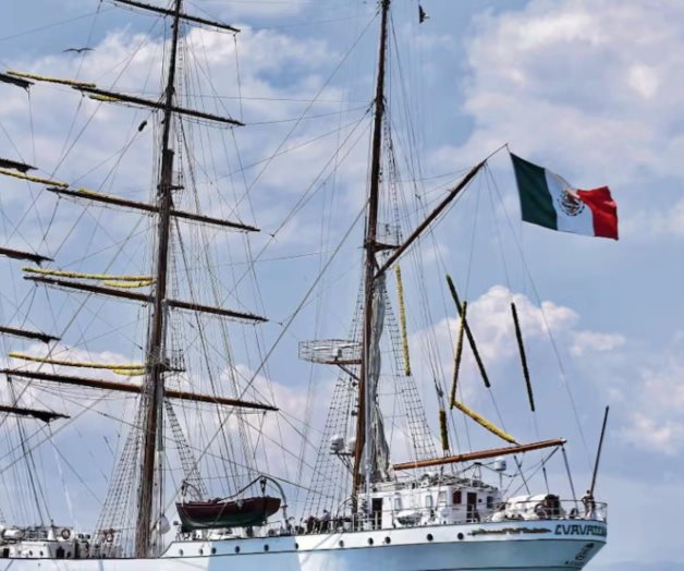 Buque Escuela Cuauhtémoc reanuda sus operaciones tras choque en EU