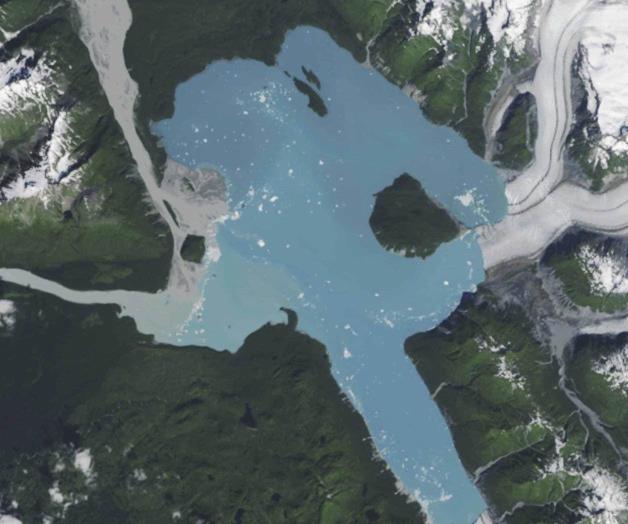 Retroceso de glaciar revela nueva isla en Alaska Retroceso de glaciar revela nueva isla en Alaska