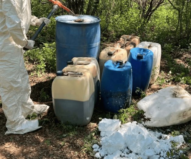 Hallan 16 sitios de concentración de sustancias químicas en Sinaloa Hallan 16 sitios de concentración de sustancias químicas en Sinaloa