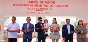 Gobernador inaugura Jardín de Niños y Lactario en Juárez, NL