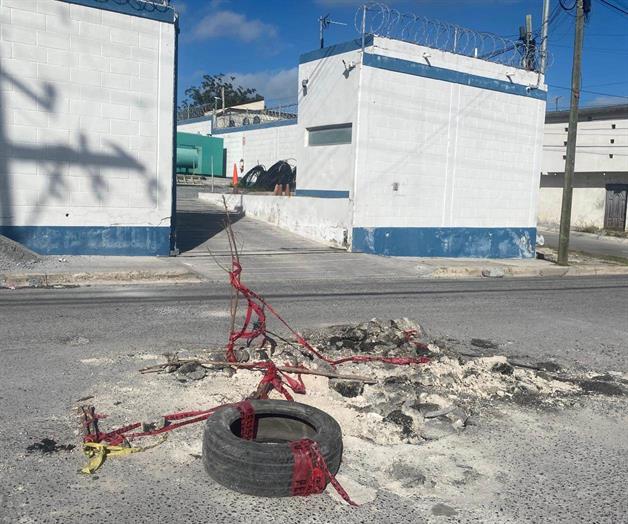 Acaba en gran bache una &acute;obra&acute; inconclusa