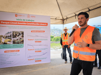 Arranca construcción del Parque Lineal Constitución en Monterrey Arranca construcción del Parque Lineal Constitución en Monterrey