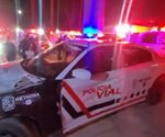 Trailer impacta patrulla y deja dos agentes heridos