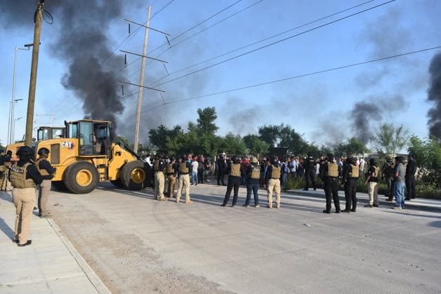 Violento desalojo de colonos