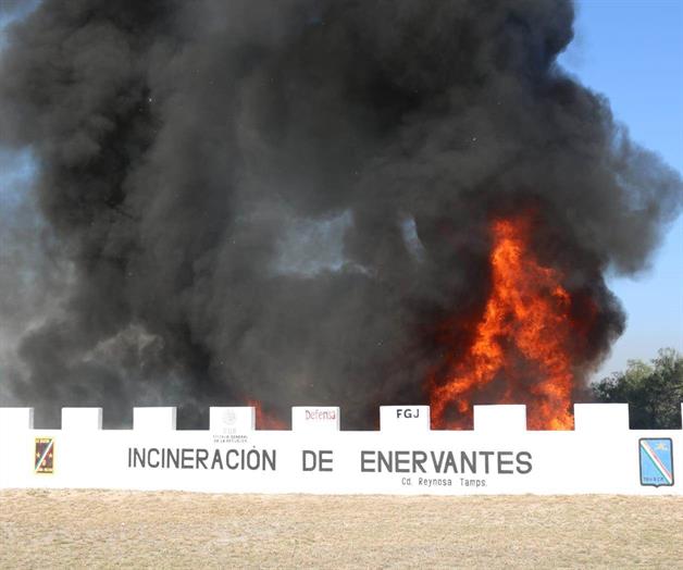 FGR incinera más de una tonelada de narcóticos en Reynosa FGR incinera más de una tonelada de narcóticos en Reynosa