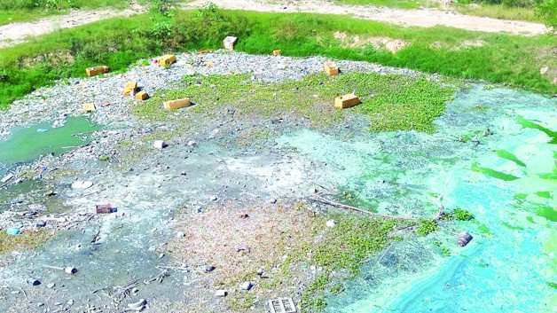 Contaminan la laguna La Escondida Contaminan la laguna La Escondida