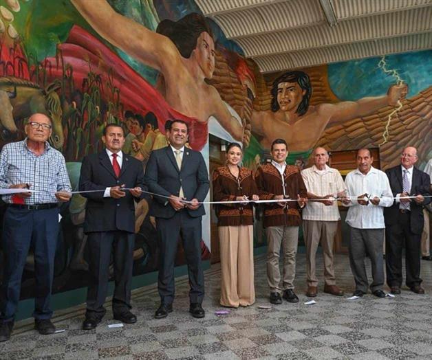 Restauran mural “Tamaulipas en el Tiempo” creado en 1988 Restauran mural “Tamaulipas en el Tiempo” creado en 1988